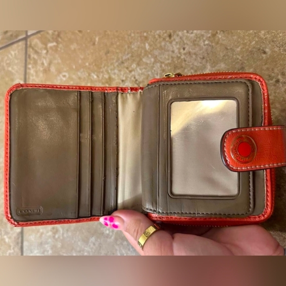 Coach Brown and Orange Wallet - Picture 7 of 7